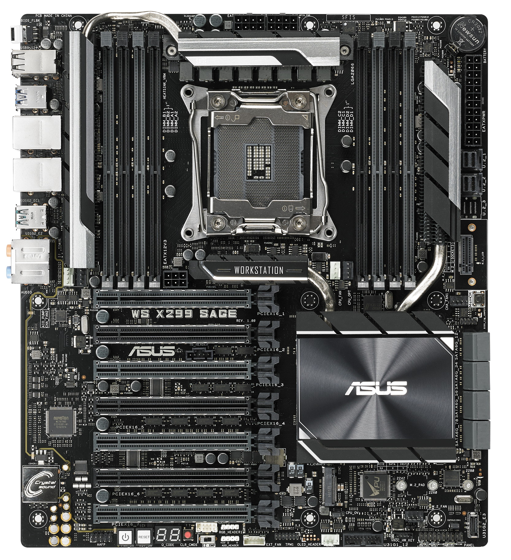 7基のPCIEx16搭載X299マザーボード「ASUS WS X299 SAGE」が発売 | 自作