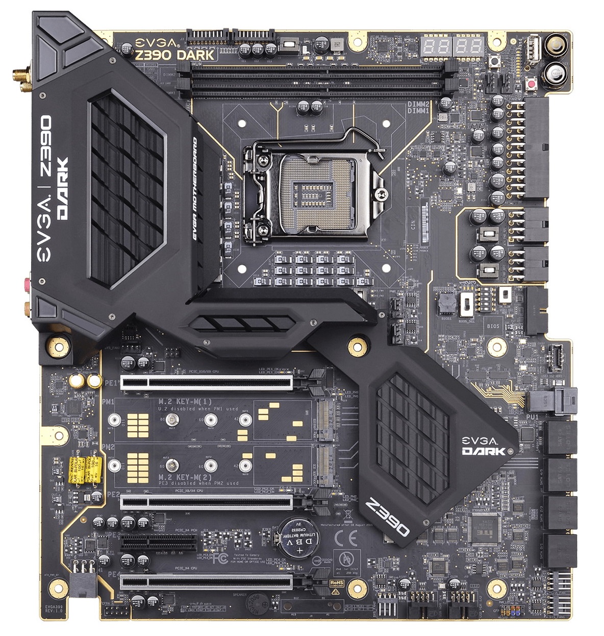 EVGAからOC特化の超変態レイアウトZ390マザーボード「EVGA Z390 DARK