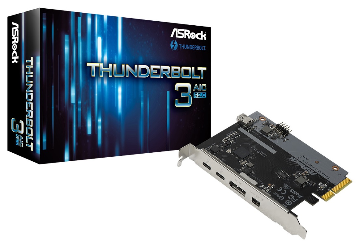 ASRock Thunderbolt 4 aic r2.0 美品 ASRock > Thunderbolt 4 AIC R2.0