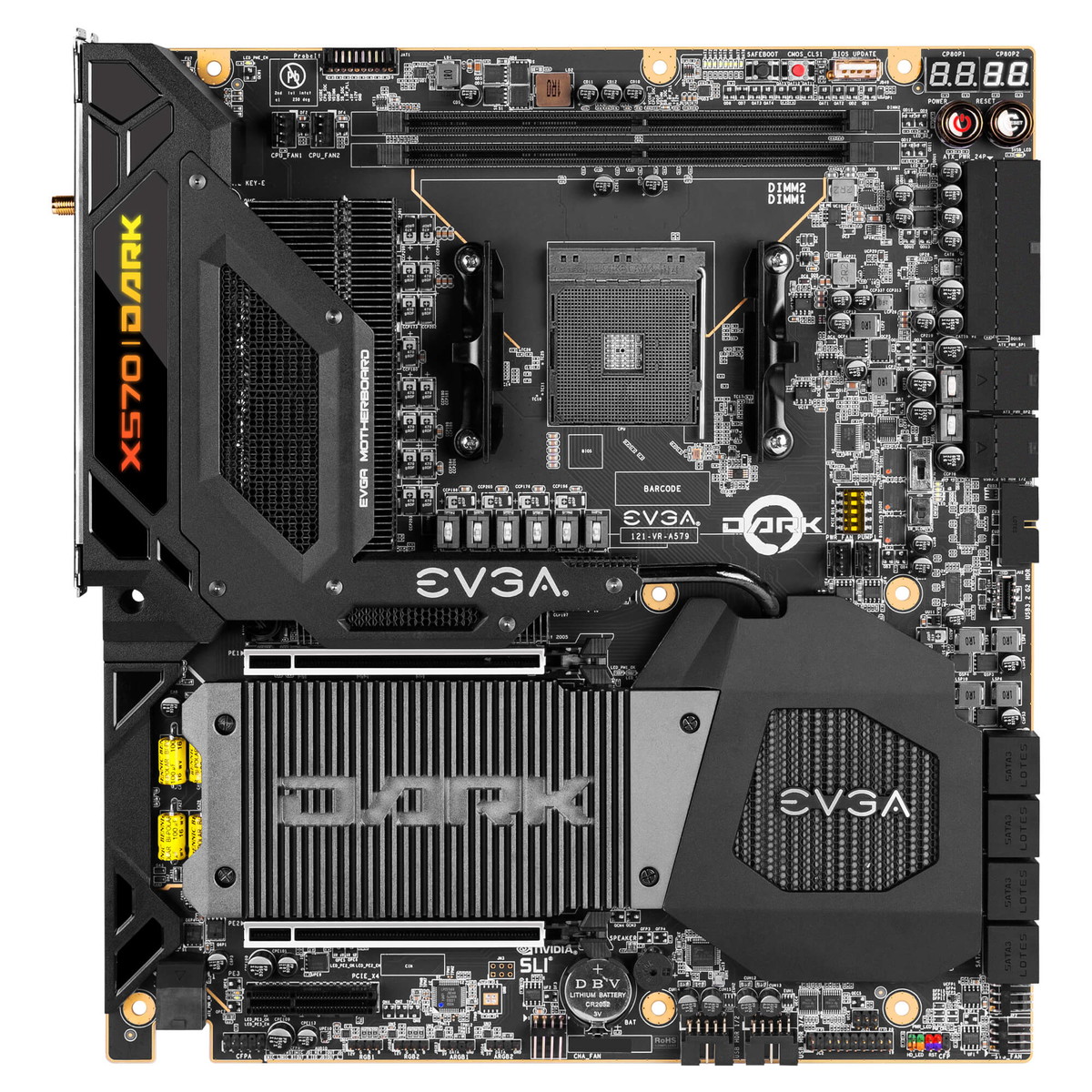 EVGAからOC特化の超変態レイアウトX570マザーボード「EVGA X570 DARK