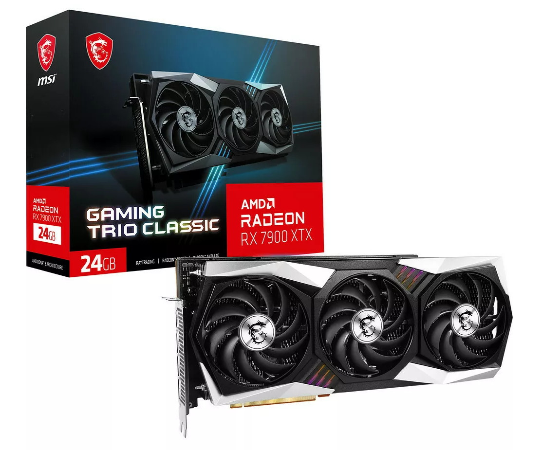 MSI Radeon RX 7900 XTX Gaming TRIO CLASSIC 24G」が登場