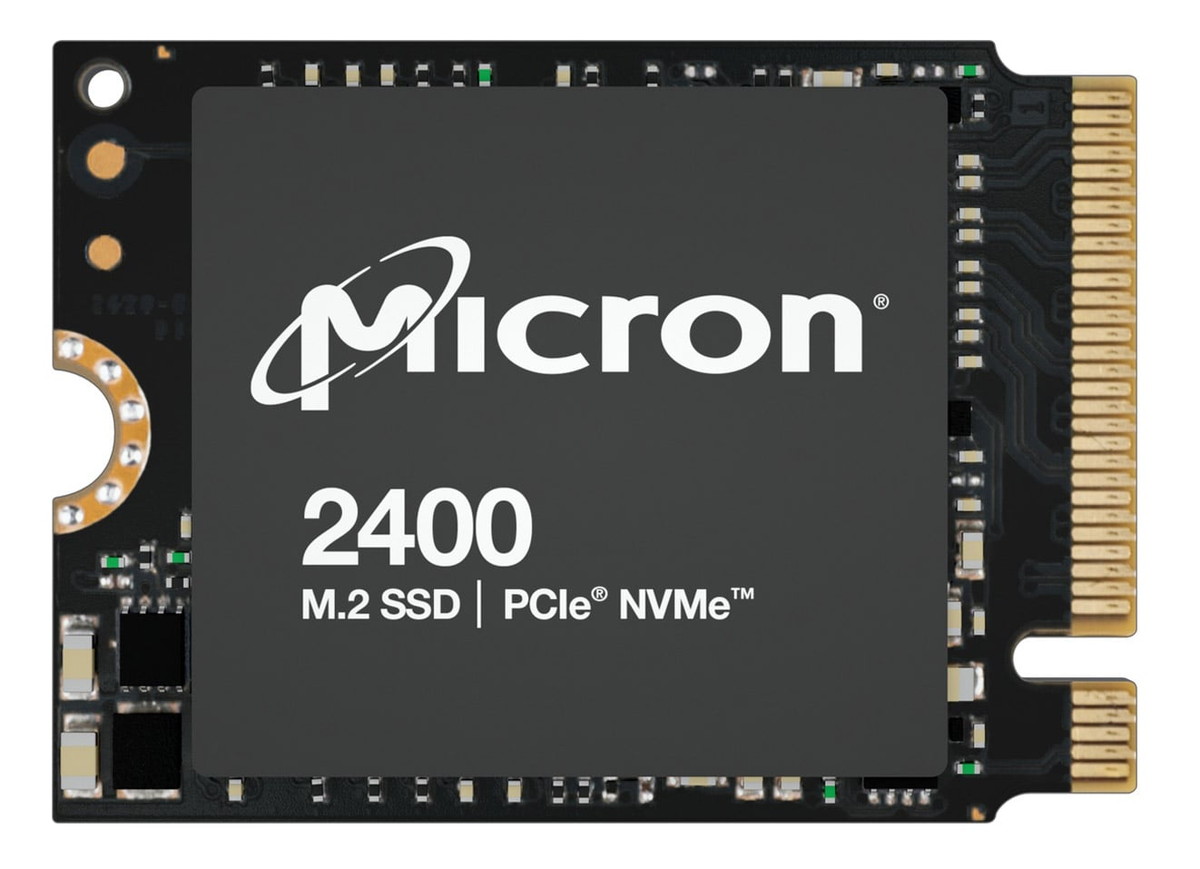 Micron 2400 NVMe SSD」が発売。M.2 2230サイズでSurface Proに対応