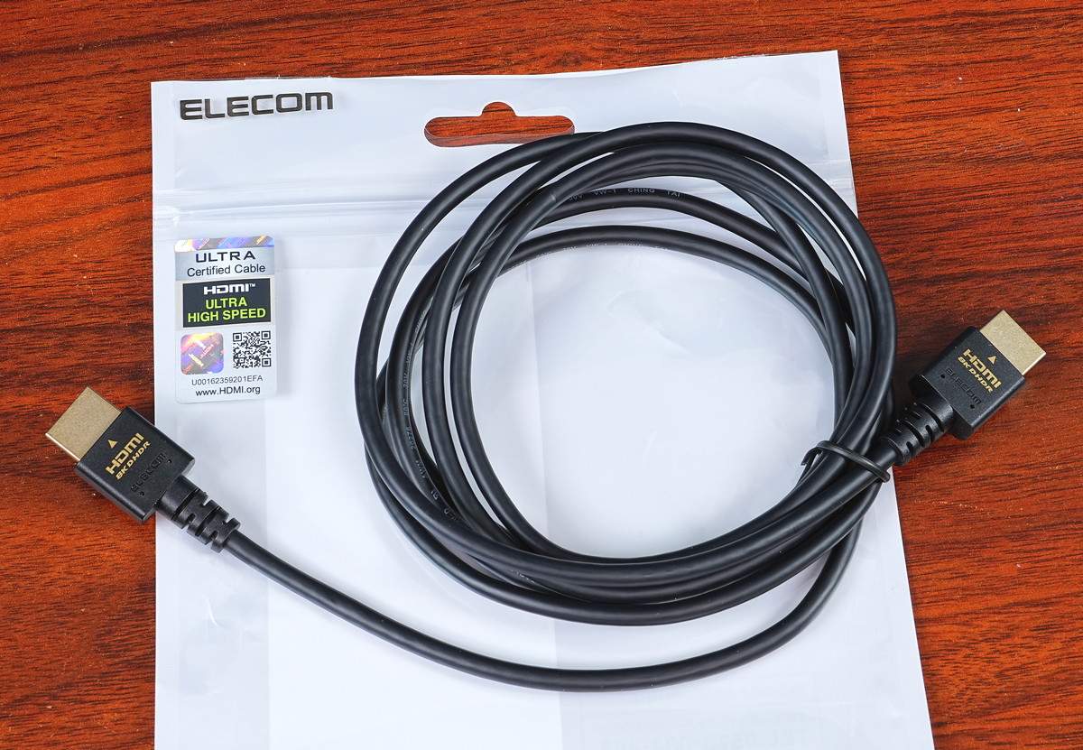 エレコム ECDH-HD21ES20BK」をレビュー。コスパ最強なHDMI2.1対応