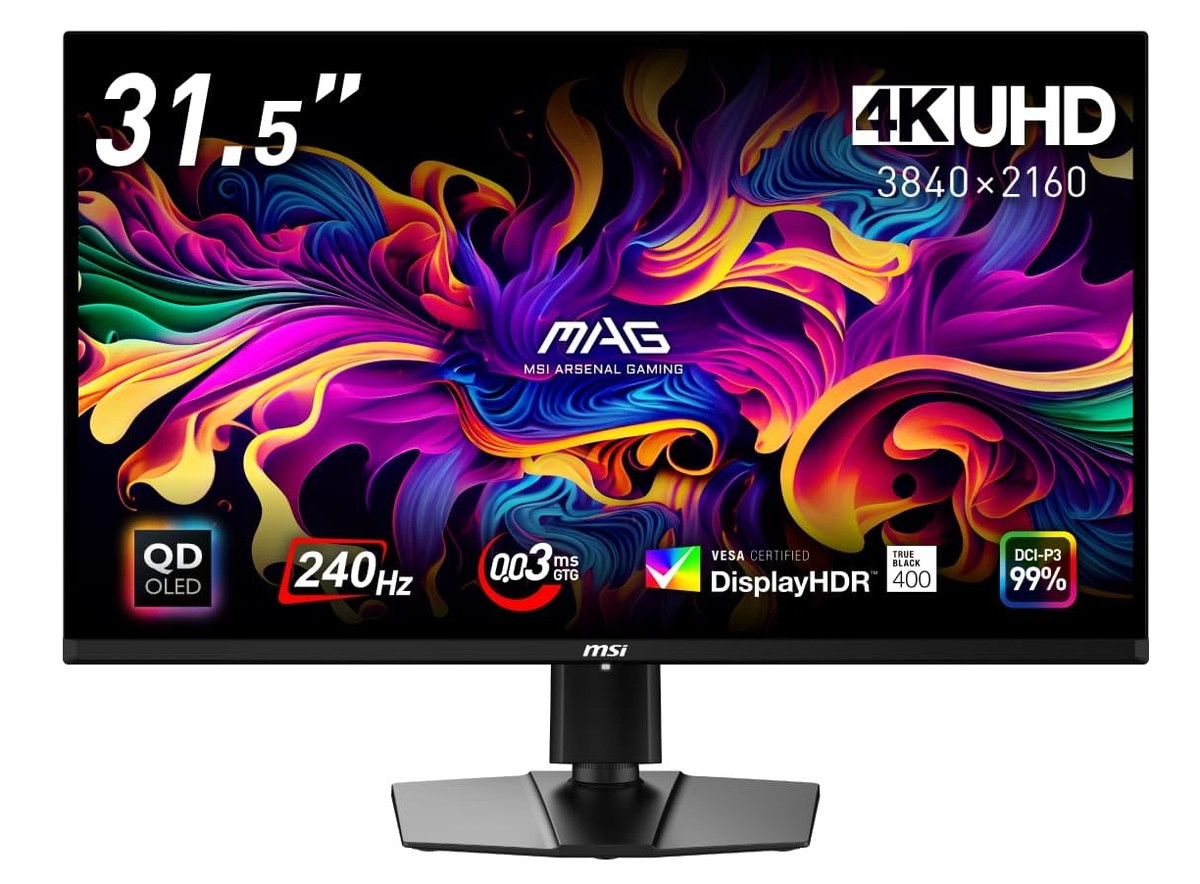MSI MAG 321UPX QD-OLED」が発売。4K/240Hzの量子ドット有機EL | 自作
