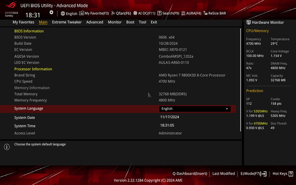 ROG CROSSHAIR X870E HERO_BIOS_2a
