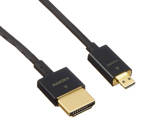 エレコム Micro-HDMIケーブル 2.0m ブラック DGW-HD14SSU20BK