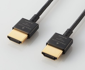 エレコム PREMIUM HDMIケーブル 超スリムタイプ(径3.2mm)