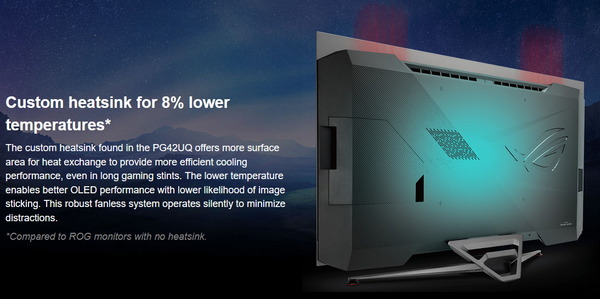ASUS ROG Swift OLED PG42UQ_heatsink