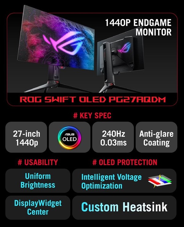 ASUS ROG Swift OLED PG27AQDM_Feature