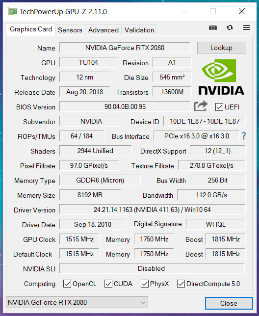 Palit GeForce RTX 2080 GamingPro OC_GPU-Z (1)