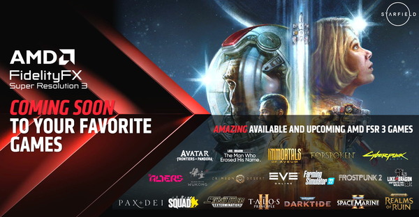AMD FSR3 Game Lineup 2024Q1