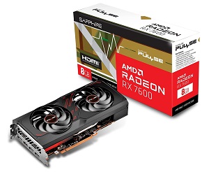 SAPPHIRE PULSE RADEON RX 7600 GAMING 8GB GDDR6