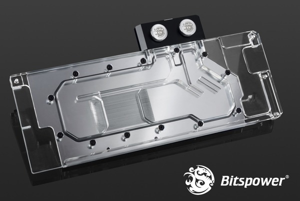 Bitspower VGA Block TITAN V Nickel Acrylic (2)