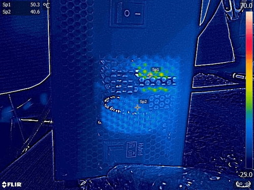 Cooler Master V850 Gold_FLIR_Fan-ON