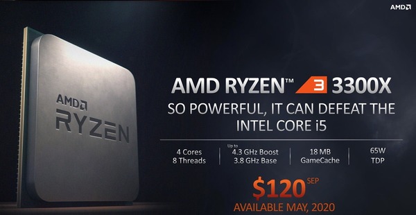AMD Ryzen 3 3300X_spec