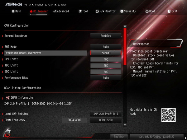 ASRock X399 Phantom Gaming 6_BIOS_OC Test
