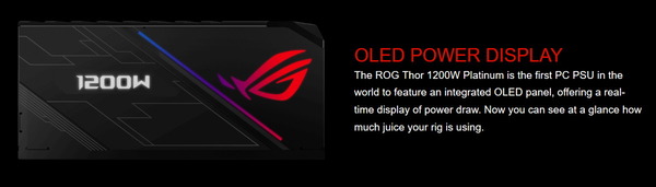 ASUS ROG-THOR-1200P_OLED Panel