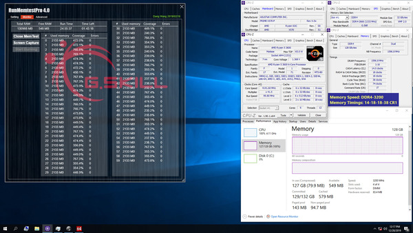 G.Skill Trident Z 32GB-Module Ultra-LowLatency_AMD_128GB
