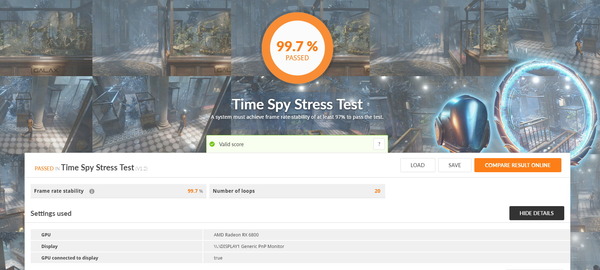 AMD Radeon RX 6800_TimeSpy Stress Test