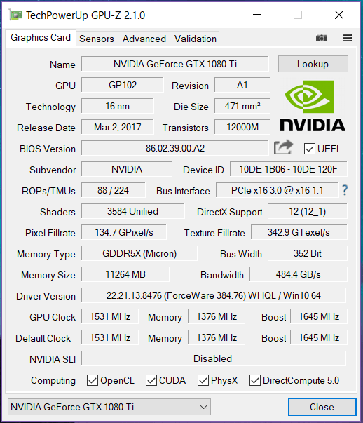 Manli GeForce GTX 1080 Ti Gallardo_gpu-z