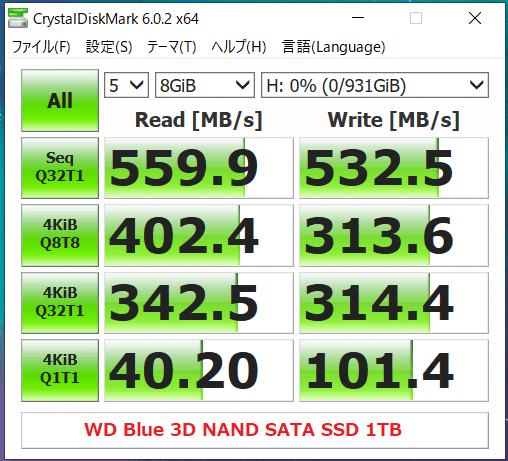 WD Blue 3D NAND SATA SSD 1TB_CDM