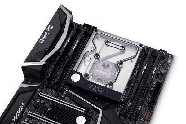 EK-FB MSI X299 GAMING PRO CARBON RGB Monoblock - Nickel (6)