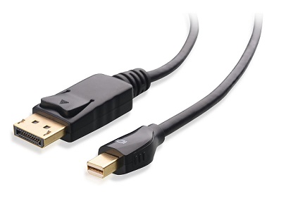 Cable Matters 金メッキコネクタ搭載 Mini DisplayPort | Thunderbolt™ Port → DisplayPort 変換ケーブル 2m（ブラック）