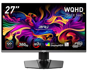 MSI MPG 271QRX QD-OLED (WQHD/360Hz/有機EL)