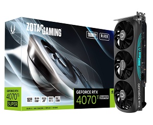 ZOTAC GAMING GeForce RTX 4070 Ti SUPER Trinity Black Edition