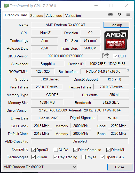 SAPPHIRE NITRO+ Radeon RX 6900 XT_Silent_GPU-Z (1)