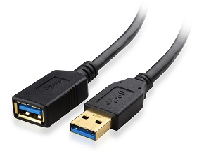 Cable Matters 超高速 USB 3.0 Type A オス → メス 延長ケーブル 2m（ブラック）