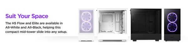 NZXT H5 Flow and Elite_Color