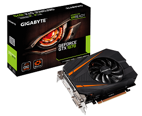 GIGABYTE ビデオカード GEFORCE GTX 1070搭載 ショートモデル GV-N1070IXOC-8GD