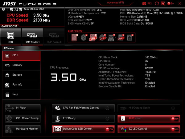 MSI MEG Z590 UNIFY_BIOS_1
