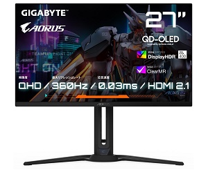 AORUS FO27Q3 (27/WQHD/360Hz/QD-OLED)