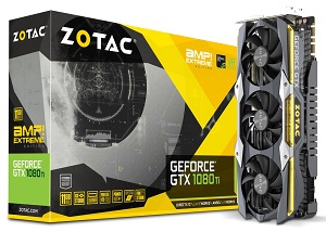 ZOTAC GEFORCE GTX 1080 Ti AMP EXTREME グラフィックスボード VD6332 ZTGTX1080Ti-11GGDDR5AMPEX001