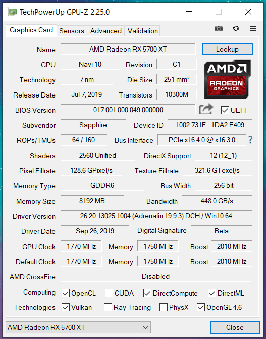 SAPPHIRE NITRO+ Radeon RX 5700 XT_perf_GPU-Z (1)
