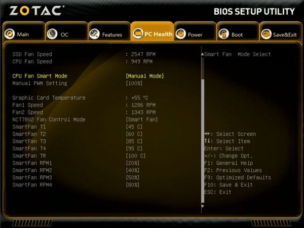 ZOTAC ZBOX Eシリーズ EN52060V BIOS_Fan_CPU (2)