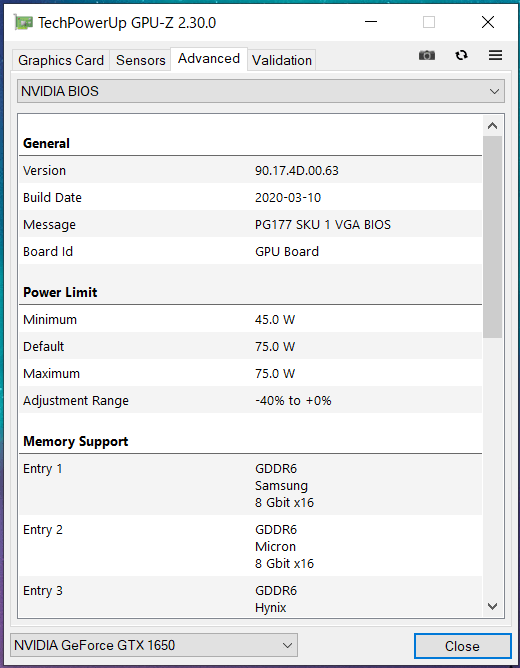 ZOTAC GAMING GeForce GTX 1650 OC GDDR6_GPU-Z (3)