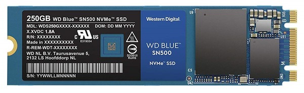 WD Blue SN500 NVMe M.2 SSD 250GB