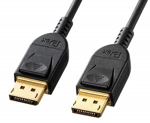 サンワサプライ DisplayPort 1.4ケーブル 2.0m/径4.5mm（KC-DP1420）