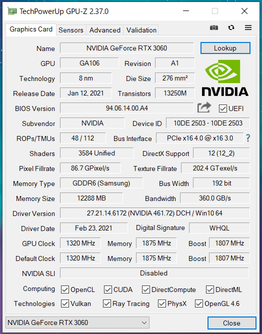 Palit GeForce RTX 3060 StormX OC 12GB_GPU-Z (1)