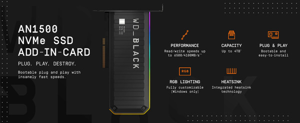 WD_BLACK AN1500 NVMe SSD Add-in-Card 4TB_top