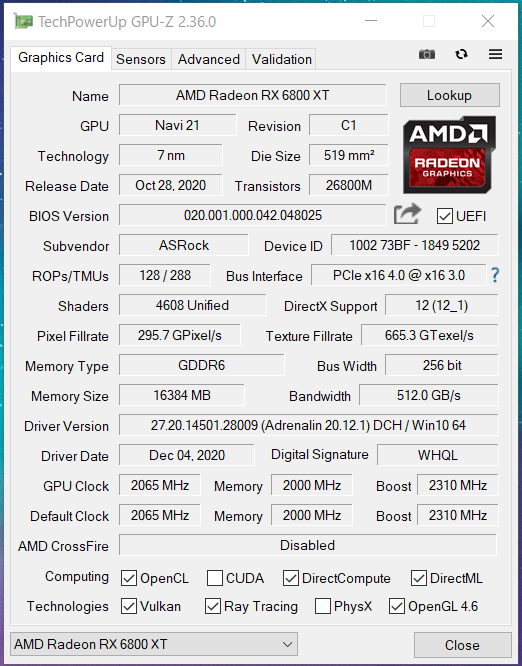 ASRock Radeon RX 6800 XT Phantom Gaming D 16G OC_GPU-Z (1)