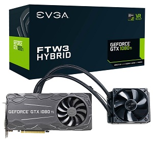 EVGA GeForce GTX 1080 Ti FTW3 HYBRID GAMING （11G-P4-6698-KR）