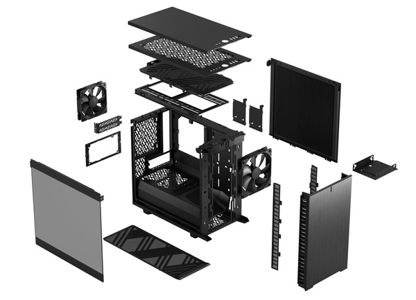 Fractal Design Define 7 Nano Black TG Light Tint_disassemble