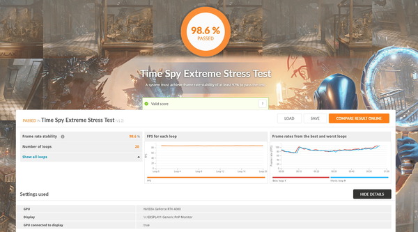 GAINWARD GeForce RTX 4080 Phantom_Stress_TS