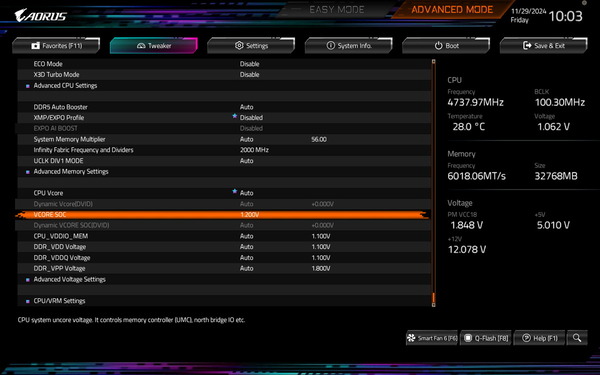GIGABYTE X870E AORUS MASTER_BIOS_OC_29