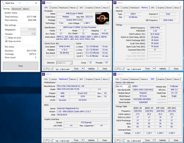 HyperX FURY RGB DDR4 HX432C16FB3AK2-16_AMD X570_XMP