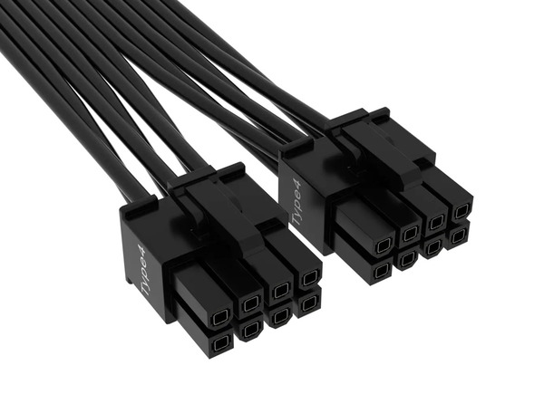 CORSAIR 600W PCIe 5.0 12VHPWR Type-4 PSU Power Cable (2)